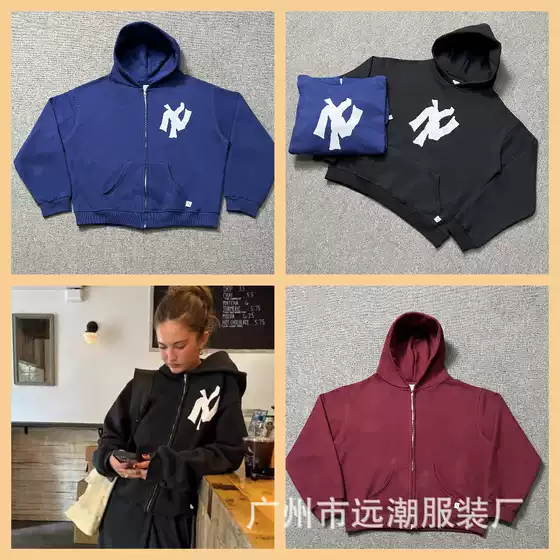 Cross-border foreign trade new AKIMBO new thick sweater coat men's and women's fleece-lined hoodie autumn and winter tide