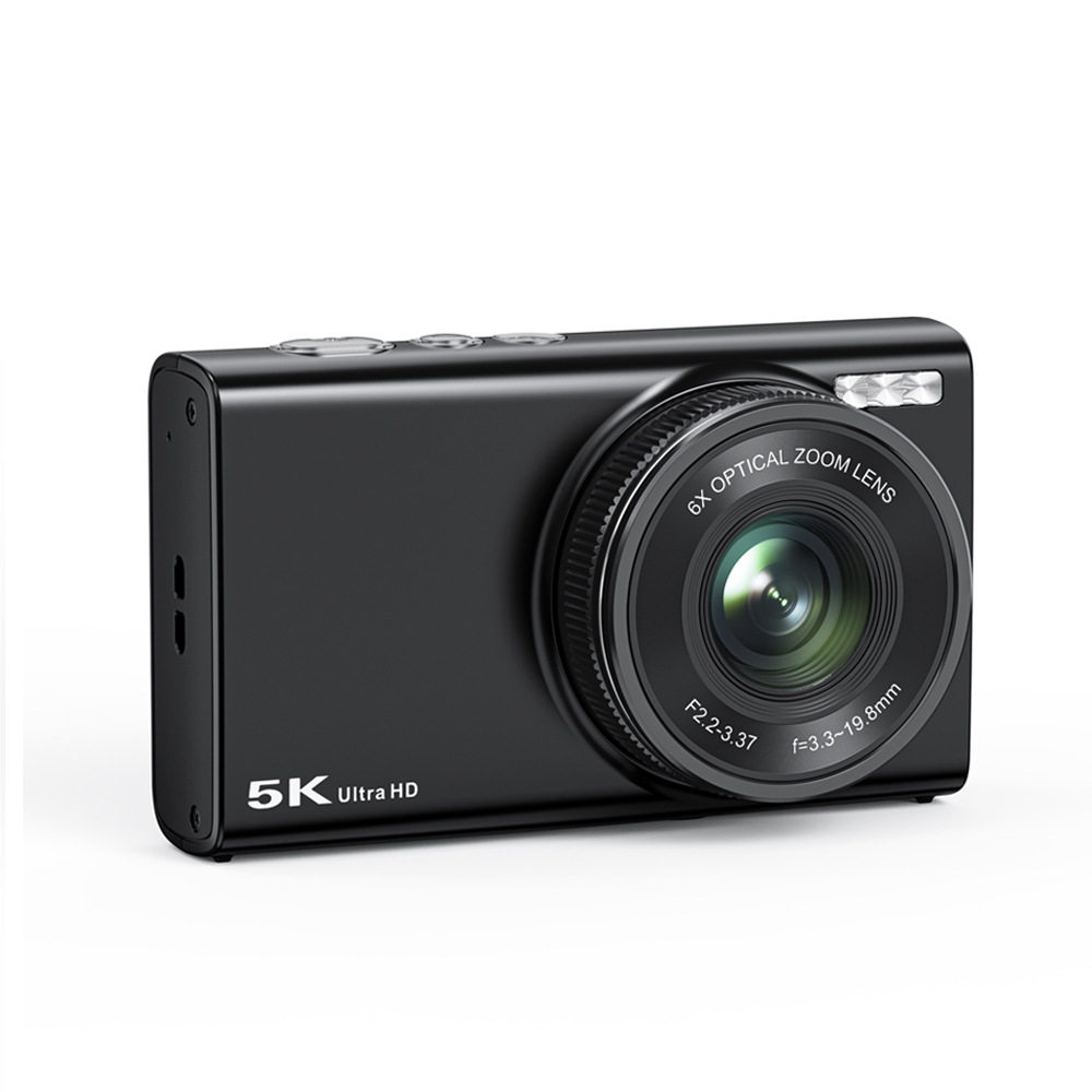 Cross-Border 6X Optical Zoom High-Definition Digital Camera Front and Rear Dual Camera Student Party Selfie Camera Filter Shooting