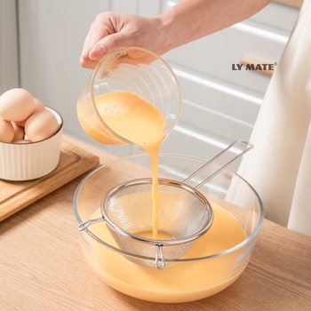 304 Stainless Steel Colander Soy Milk Filter Sieve Kitchen Household Egg Liquid Filter Residue Colander Conical Double-Ear Filter