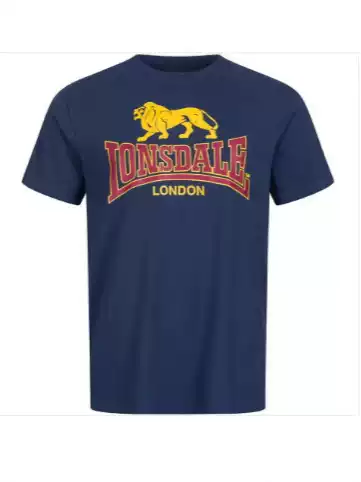 Men's T-Shirt Lion Lonsdale Printed Short Sleeve Summer Loose and Plaid Street Clothing Oversized T-Shirt Men