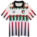 Retro palestinian white neon green