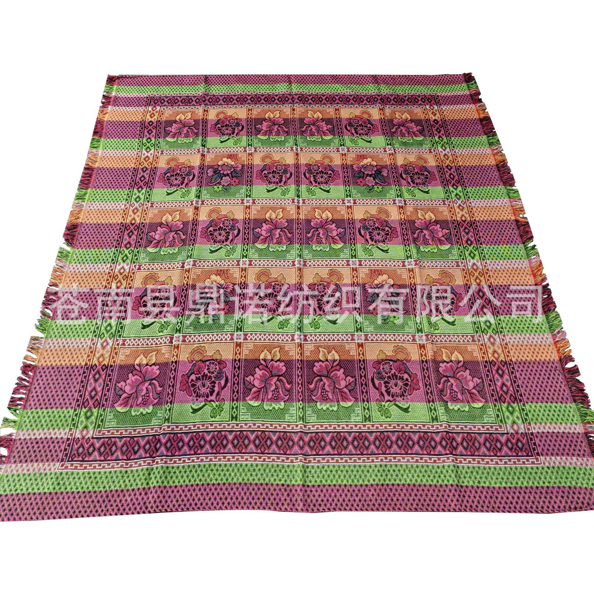 Knitted Vintage Thread Blanket Cotton Blanket Thin Bed Sheet Summer Sofa Towel Rifers Leisure Blanket Foreign Trade Bed Sheet picnic blanket Mat