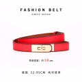 Gold buckle·red·with logo