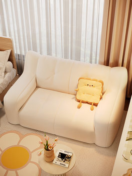 Fabric Sofa Bean Bag, Reclining and Sleeping, Single or Double Bedroom, Lazy Small Sofa, Rental Room, Small Apartment, Leisure Lounge Chair