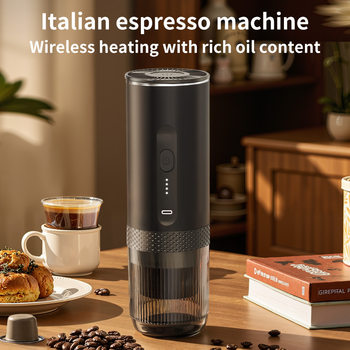 Wireless Portable Capsule Coffee Machine Fully Automatic Italian Pump Press Wireless Heating Extraction Espresso Machine