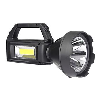 Outdoor LED strong light long-range portable lamp USB charging household COB lighting lamp Night Patrol flashlight wholesale
