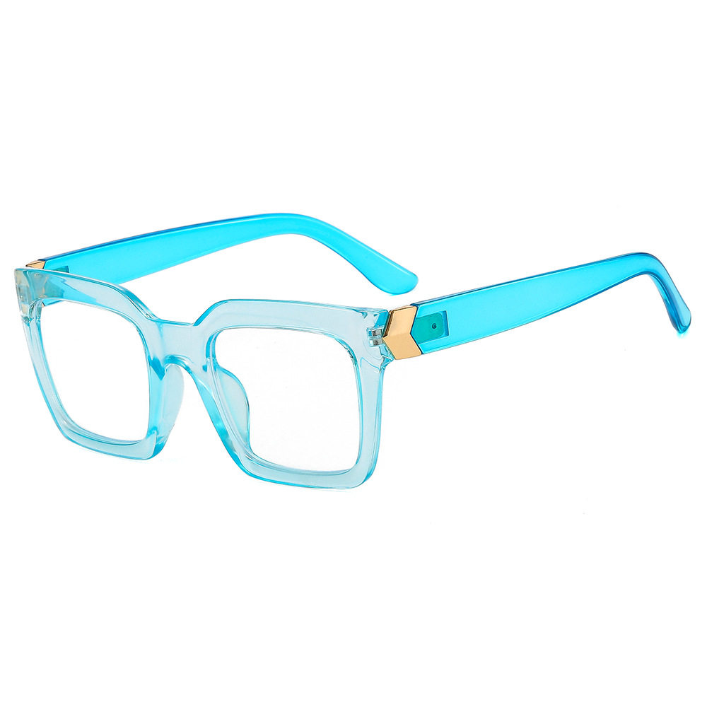 2022 New Fashion anti-blue light flat mirror trend Net red color tide box eyewear frame students spectacle frame