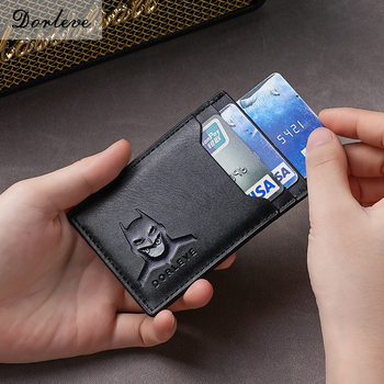 Card Holder Hot-Selling Men's Wallet Foreign Trade Business Classic Short Multi-Card Slot Wallet Card Holder Batman Card Holder