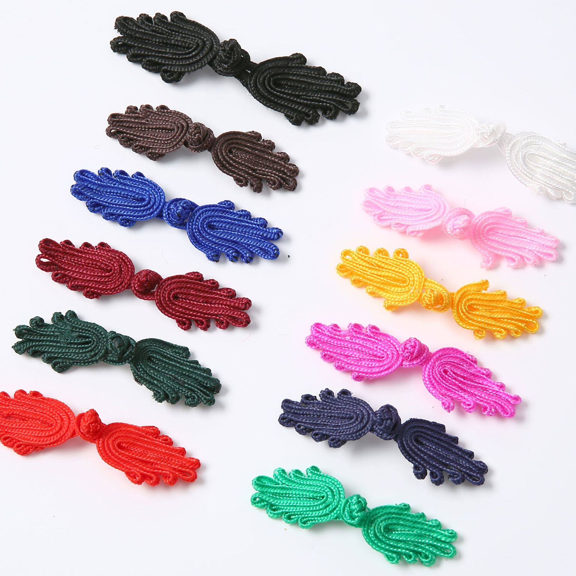 Palm buckle cabbage buckle Chinese Tang suit cheongsam buckle children's clothing Hanfu button manual peacock tail cloth buckle wholesale