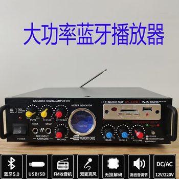 Factory wholesale multi-function Bluetooth power amplifier home card car high-power small HIfi professional power amplifier