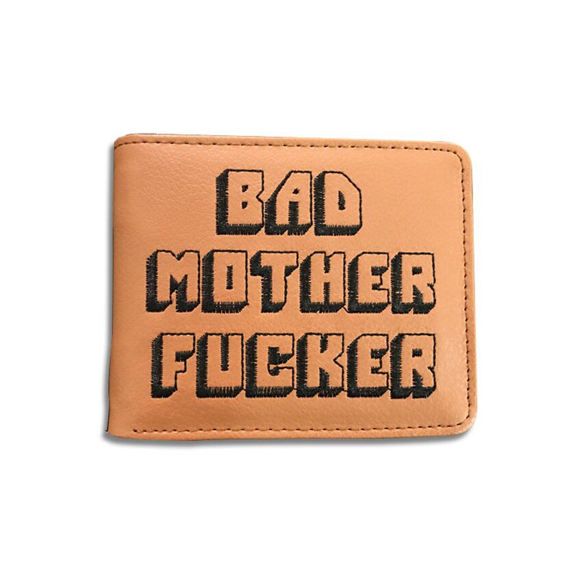Pulp Fiction Surrounding Alternative Personality Rebellion Movie BAD MOTHER FUCKER Student Wallet Wallet