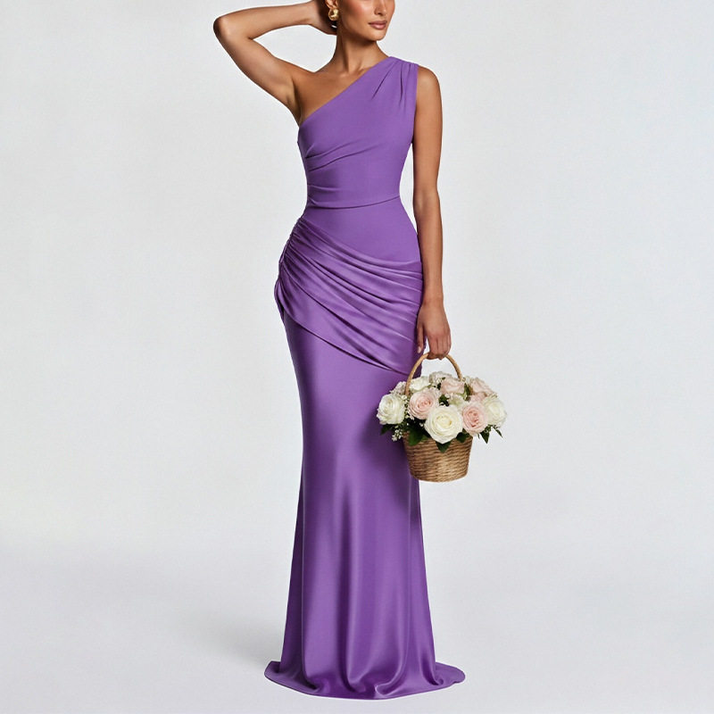 Elegant Bodycon Evening Dress Lightweight Luxurious Fabric Summer Style Perfect for Formal Events Wholesale