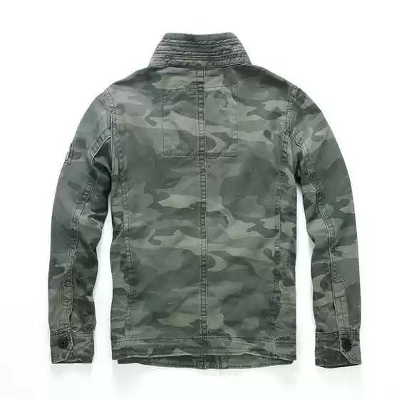 Top Men's Jacket Autumn Military Workwear Outdoor Mountaineering 2021 Denim Jacket Camouflage Large Size New Green Camouflage