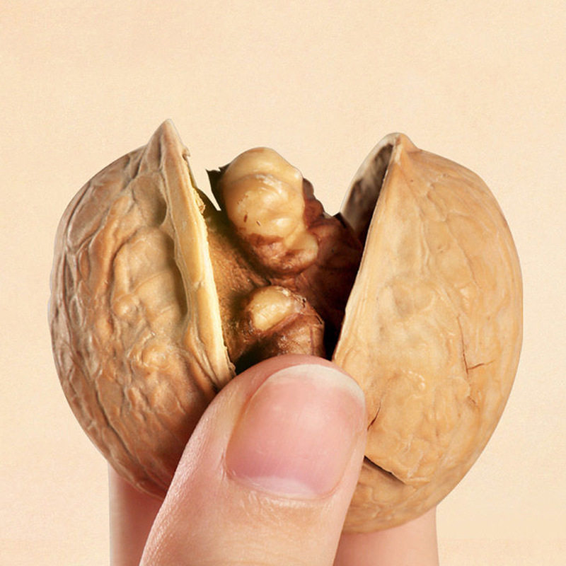 Whole Box Wholesale Dropshipping 100g Bagged Casual Snacks Thin-Skinned Original Large Fruit Hand-Punched Roasted Walnuts Roasted Walnuts