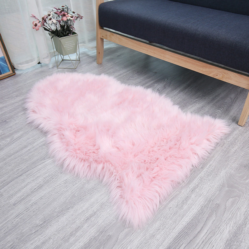 Imitation Wool Leather Sofa Carpet Fur Integrated Coffee Table Sofa Cushion Household European Bay Window Cushion Supply