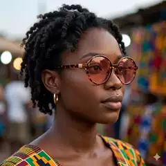 2026 New Classic Black Frame Round Sunglasses for Women, European and American Fashion, UV400 Protection, Slimming Effect for Large Faces