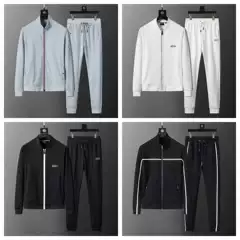 Cross-Border High-End Sports Suits for Men, Casual Autumn and Winter Trendy Brand Sweatshirts, Couple Sportswear, Men's and Women's Jackets