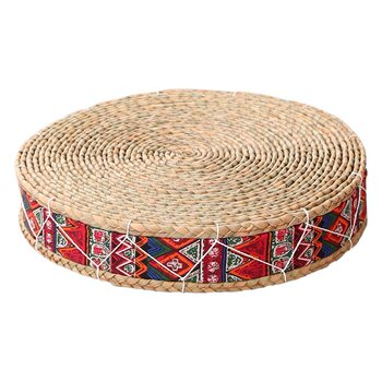 Balcony futon straw woven bay window Japanese tatami floor home living room floor bedroom rattan straw mat cushion