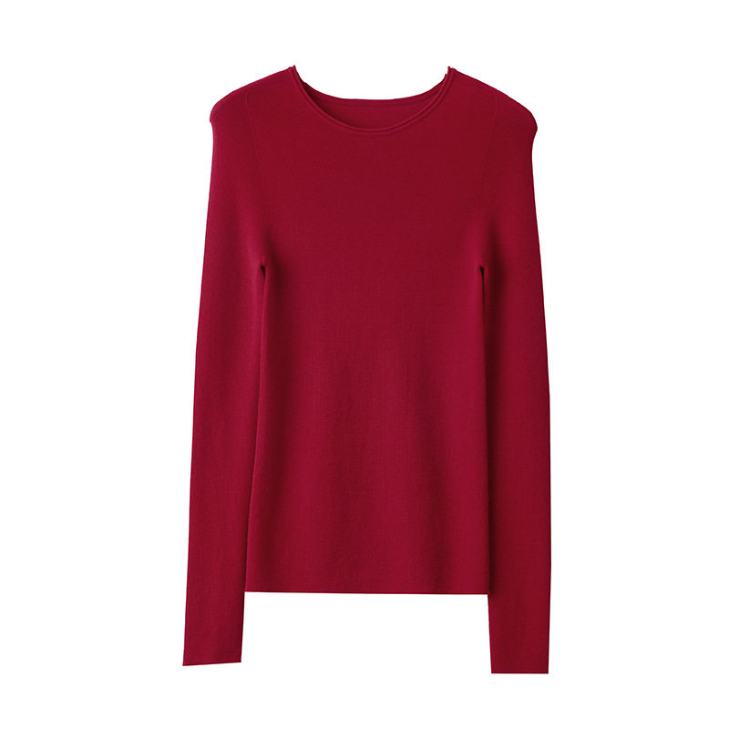 美丽诺羊毛！德国无缝扬子纱打底针织衫秋季半高领修身内搭上衣女