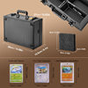 New Star Card Collection Box with Key Lock, Portable 35Pt Magic Card Storage Box, Aluminum Box, Same Style as Amazon