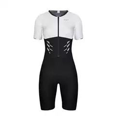 2025 Summer Short-Sleeve Triathlon One-Piece Cycling Suit Outdoor Mountain Bike Racing Wear