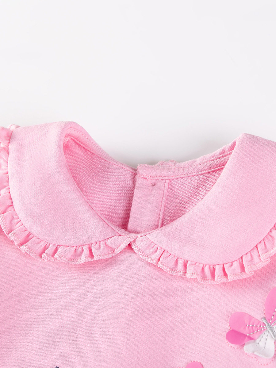 Vêtements enfants exportation, nouvel ensemble fille automne, tenue enfant dessin animé mignonne style deux pièces