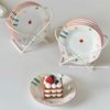 Hand-painted tableware creative home breakfast dessert plate 6 inch cake plate fruit plate cute girl heart plate