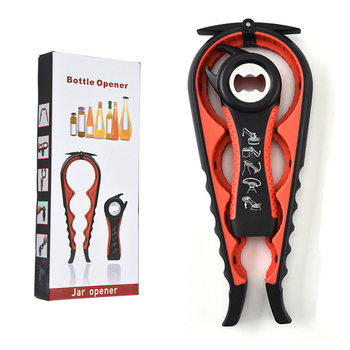 Four-in-one can opener suit multi-functional simple bottle opener beer screwdriver kitchen household can lid twisting device