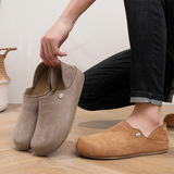 Осенняя новая стильная мужская обувь Birkenstock в стиле ретро, повседневная обувь на мягкой нескользящей подошве, удобные легкие домашние тапочки для мужчин
