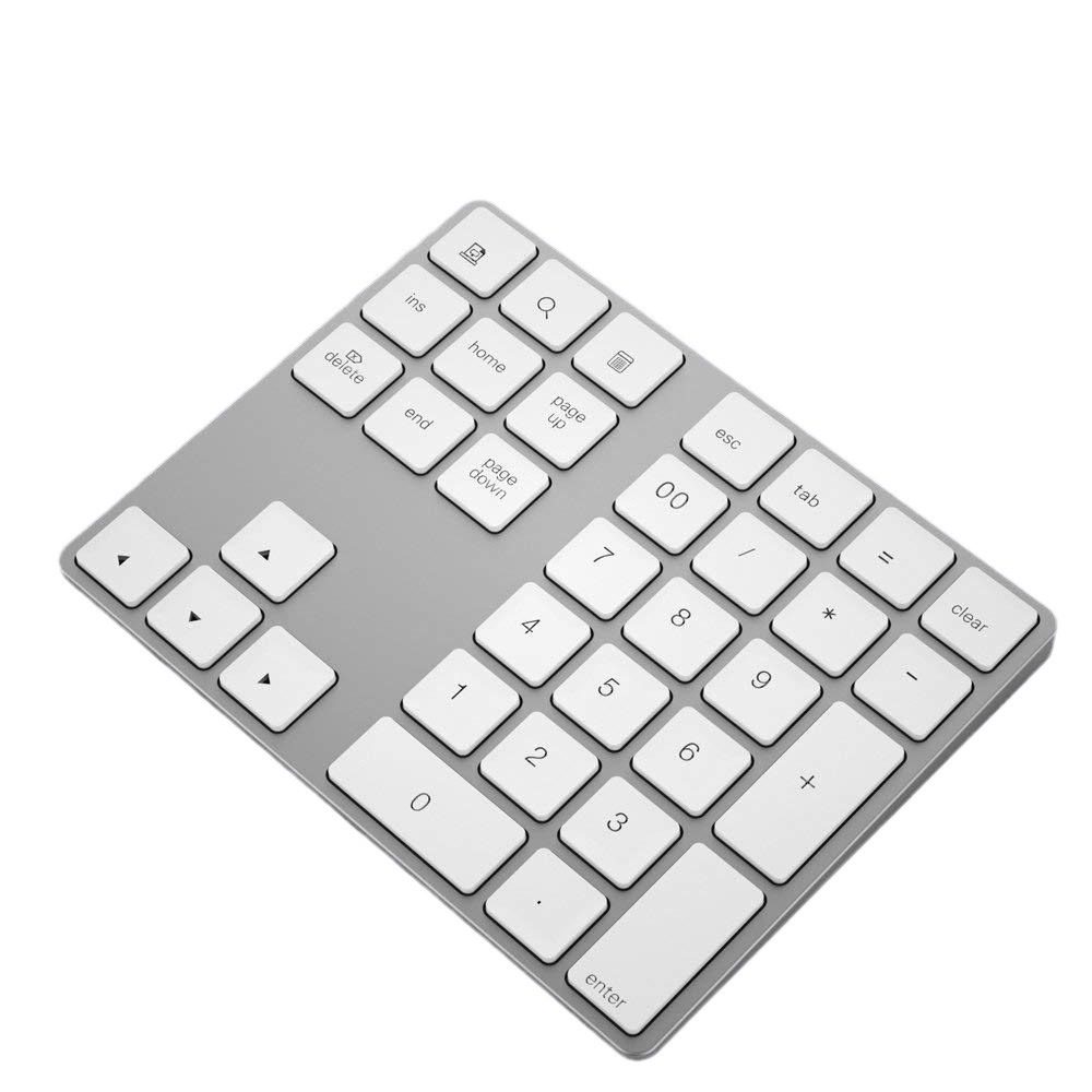34-Key Rechargeable Bluetooth Numeric Keyboard Supports Mac Os System Laptop External Ultra-Thin Mini