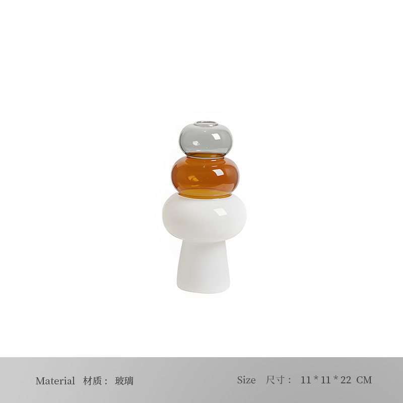 轻奢现代玻璃花瓶多款样板间售楼处北欧家居客厅餐桌软装家居饰品