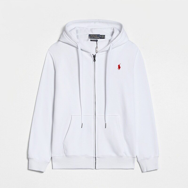 跨境小马连帽RL开衫纯色裤子刺绣宽松大码保罗男装Polo外套LF卫衣