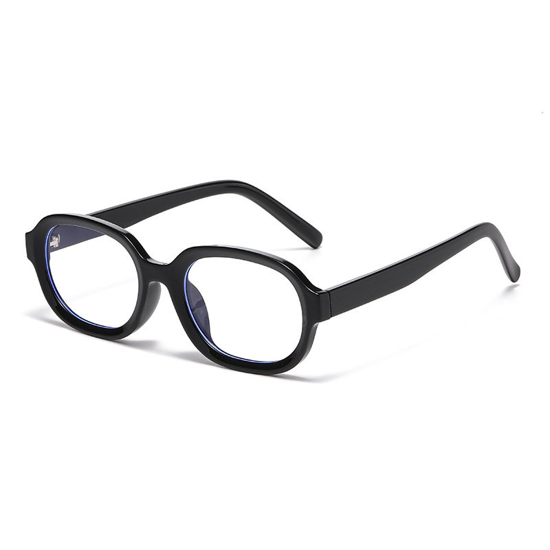 Ultra-Light Retro Tr Elegant Oval Women's Anti-Blue Light Glasses Can Be Matched with High-End Glasses for Myopia and Plain Glasses Frames