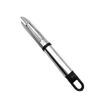 Stainless Steel Ebony Handle Tooth Planer Multifunctional Peeling Knife Double-Sided Peeling Knife Pointed Pineapple Eye Removal Knife Factory Direct Supply