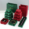 Dark Green Bow Jewelry Box Jewelry Packaging Jewelry Box Ring Necklace Box Bracelet Bracelet Box Jewelry Box Wholesale
