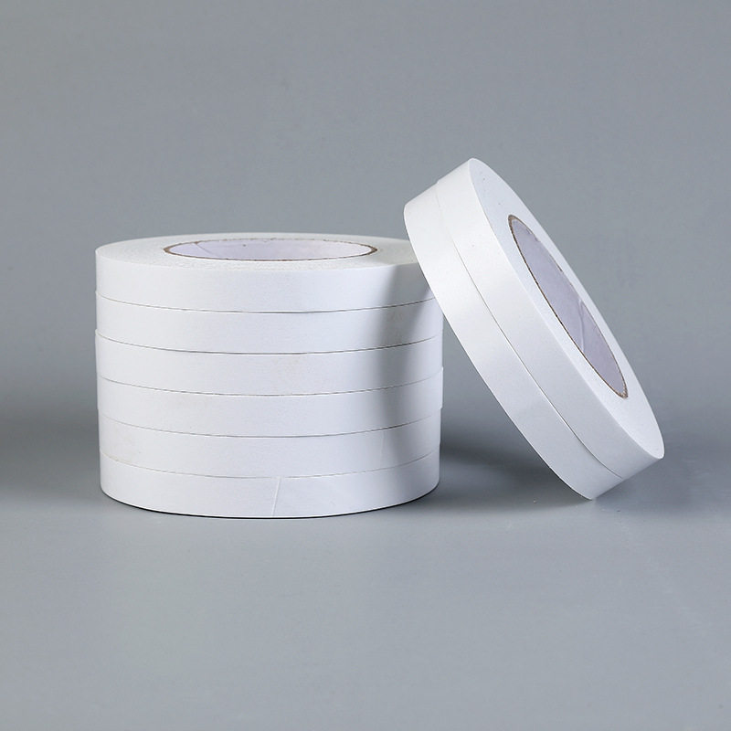 Hengying wholesale white thin double-sided tape high viscosity student handmade accessories office stationery double-sided tape