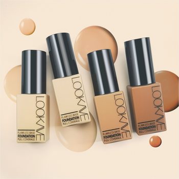 LOOKAVE Cross-border 8-color Foundation for Long-lasting No Makeup Waterproof Sweat-proof Easy to Push Oil Control Concealer Powder