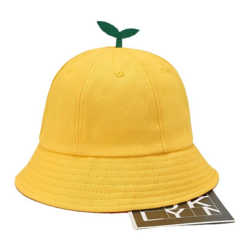 Small Yellow Hat Kindergarten Printed LOGO Children's Fisherman Hat Custom Marubeni Primary School Students Sunscreen Sun Hat Summer