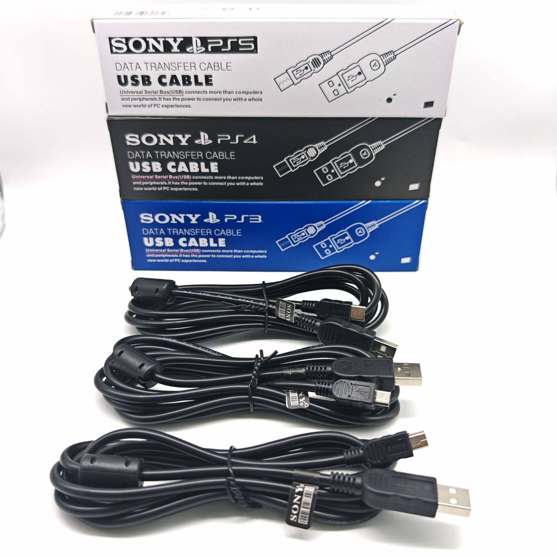 Ps3/Ps4/Ps5 Controller Charging Cable Ps3/Ps4/Slim/Pro/Ps5 Game Controller Data Cable with Label