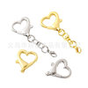 Zinc Alloy Heart-Shaped Buckle Doll Keychain Lobster Clasp Pendant Accessory DIY Gift Hook Christmas Limited Edition