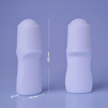 50ml Roller Ball Bottle Flat Roller Ball Essential Oil Bottle pe Antiperspirant Bottle Correction Fluid Packaging Plastic Bottle with Gasket Manufacturer