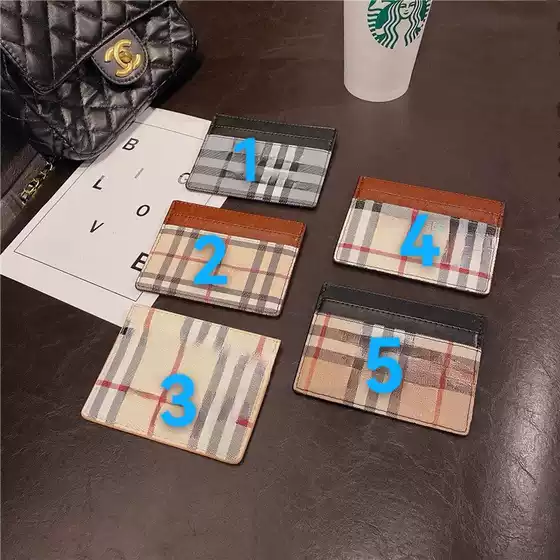 Cross-border European and American big-name card holder leather credit card small card position business card coin purse card holder ID card bag