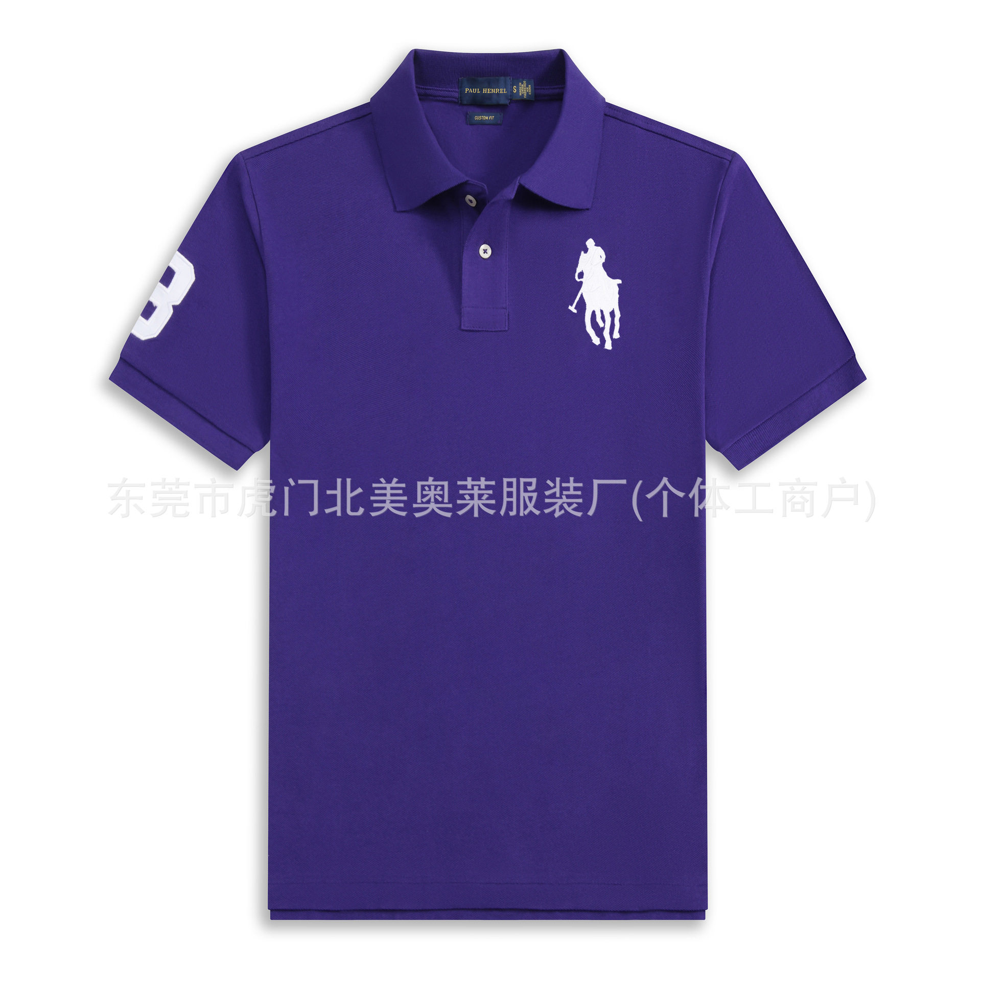 高品质版RL保罗大马标男士短袖polo衫纯棉翻领t恤男休闲马球衫