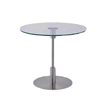Nordic Stainless Steel Bedroom Side Table, Vintage Sofa Side Table, Simple Bedside Table with Wheels, Sofa Glass Corner Table, Coffee Table
