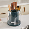 Kitchen rotating knife holder storage rack table top multi-functional chopsticks holder knife holder integrated storage box household kitchen knife rack