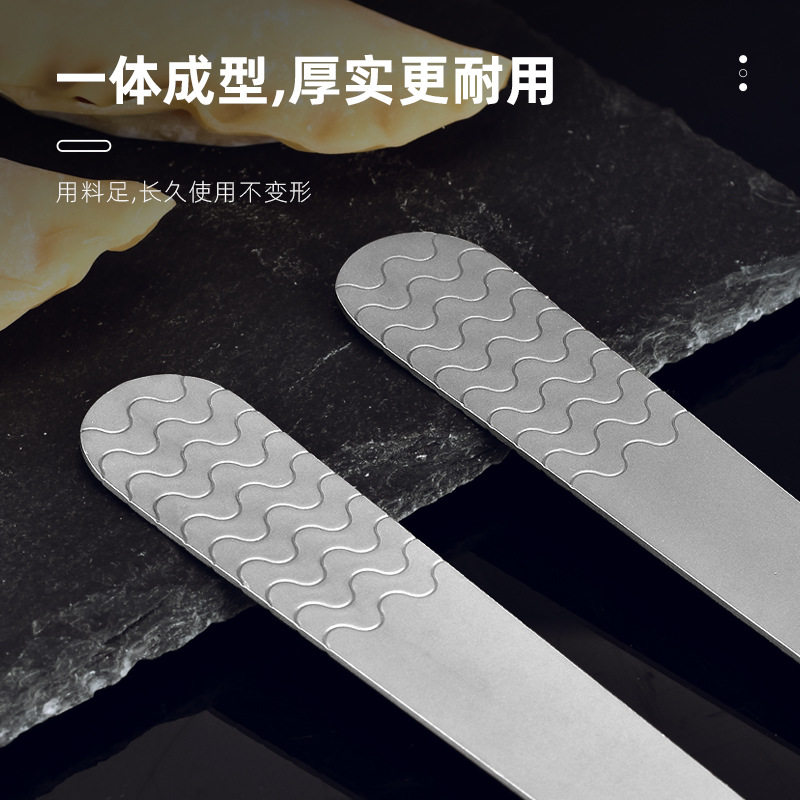 Household Stuffing Spoon Pure Titanium Spoon Package Dumpling Digging Spoon Wonton Dumpling Tool Stuffing Stir Spoon Stuffing Artifact