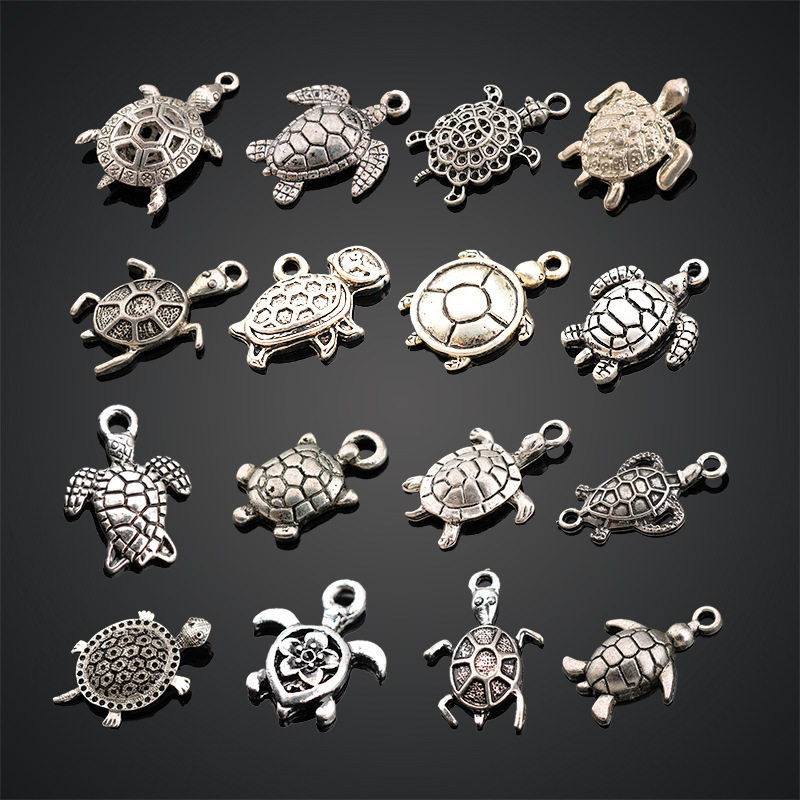 Cross-Border Marine Life Series Pendants Turtle Turtle Tortoise Snapping Turtle DIY Alloy Jewelry Accessories Clothing Accessories