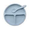 Children's Silicone Dinner Plate, Silicone Food Supplement, Reinforced Suction Cup, Divided Bowl Tableware, Infant and Toddler