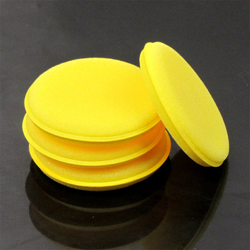 Waxing Sponge Car Round Edge Pressing Sponge Car Washing Wax Maintenance Polishing Sponge Car Wiping High Density Sponge