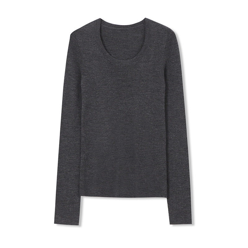 美丽诺羊毛！德国无缝扬子纱打底针织衫秋季半高领修身内搭上衣女